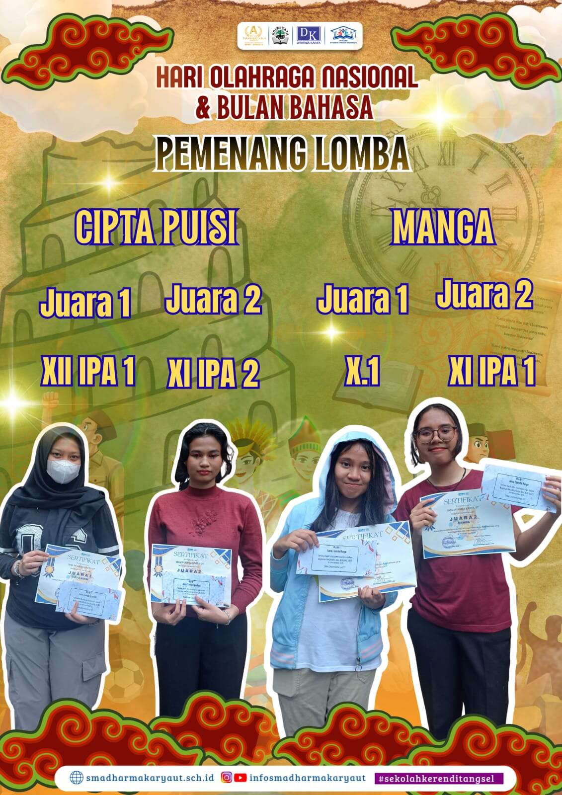HAORNAS DAN BULAN BAHASA SMA DHARMA KARYA UT 2025
